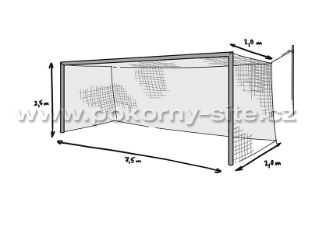 Bild von Fussballnetz / Tornetz, 4 mm stark, 2,0 / 2,0 m tief