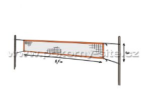 Bild von Beachvolleyballnetz ÖKONOM blau