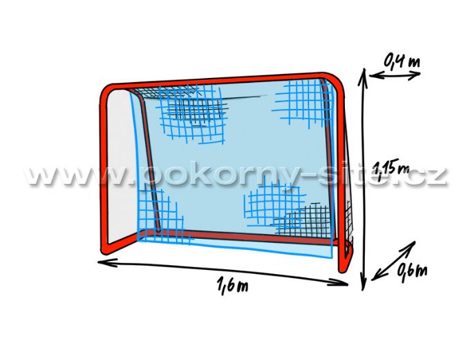 Bild von Floorballtornetz - Fangnetz, 1,6 m x 1,15 m