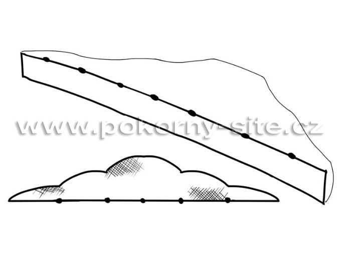 Bild von Zugnetz mit drei Fanghöhen - Masche 30 mm, Länge 100 m
