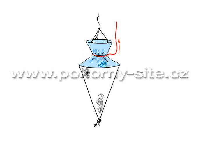 Bild von Planktonnetz nach Apstein – Ausführung mit Schliessvorrichtung - Dm. 25 cm