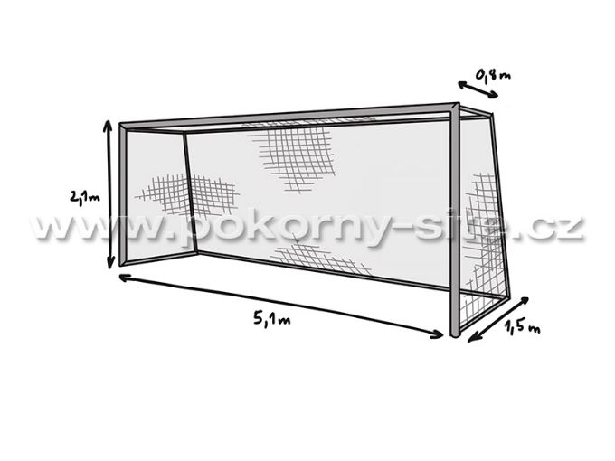 Bild von Tornetz für Jugendfussball SPORT, PP 3 mm stark, 0,8 / 1,5 m tief