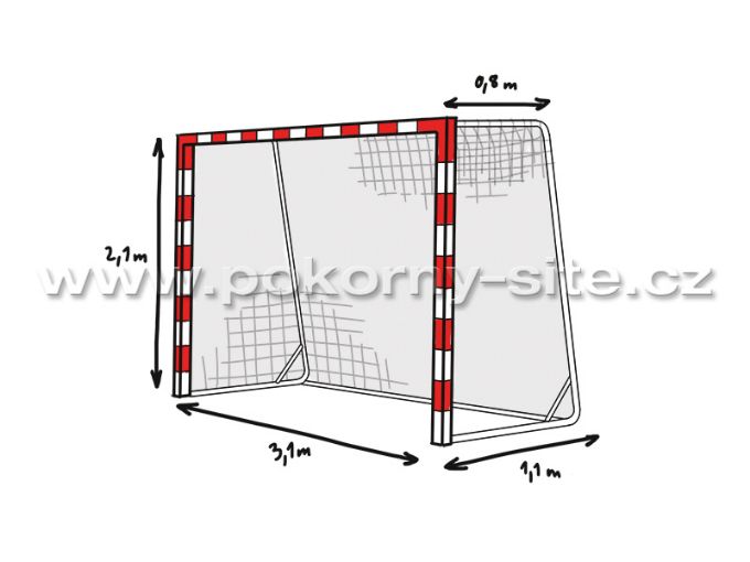 Bild von Handballtornetz STANDARD - 4 mm stark 