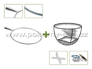 Bild von Kescher rund - Komplet / gebohrt, konische Tülle, Metall / maschinell, montiert