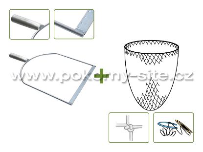 Bild von Stosshamen - Komplet / gebohrt, gerade Tülle, Metall / handgeknotet