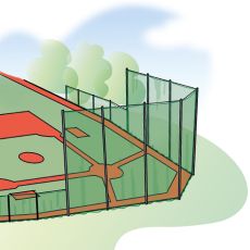 Bild für Kategorie Baseballschutznetze / Ballstoppnetze